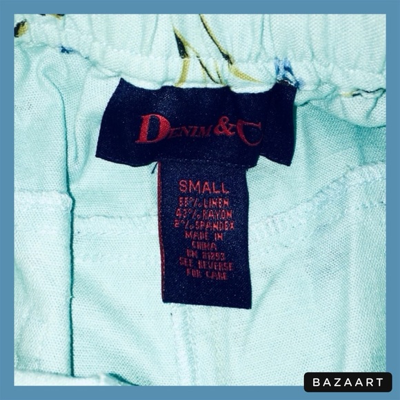 🌪️ NWT DENIM AND CO. Floral Print Capris - Picture 5 of 7